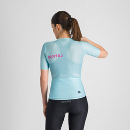 SPORTFUL Rövid ujjú kerékpáros mez - LIGHT 2 - világoskék
