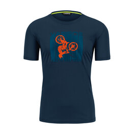 KARPOS Rövid ujjú kerékpáros póló - VAL FEDERIA - kék