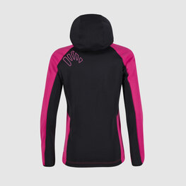 KARPOS Kerékpáros szélálló dzseki - LAVAREDO WINTER KIDS - rózsaszín/fekete