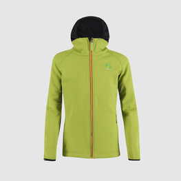 KARPOS Kerékpáros szélálló dzseki - LAVAREDO WINTER KIDS - zöld/fekete