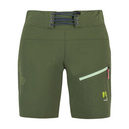 KARPOS Rövid kerékpáros nadrág kantár nélkül - VAL DI DENTRO W - zöld
