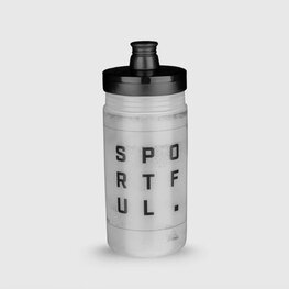 SPORTFUL Kerékpáros palack vízre - BOTTLE 550ML - áttetsző/fekete