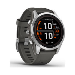 GARMIN okosóra - FENIX 7S PRO SOLAR - antracit/ezüst