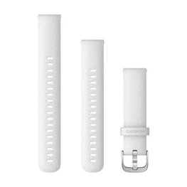 GARMIN szíj - QUICK RELEASE 18 MM - fehér/ezüst