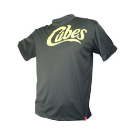 HAVEN Rövid ujjú kerékpáros mez - CUBES - fekete/zöld/kék