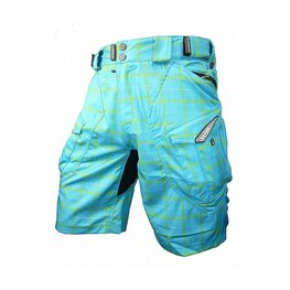 HAVEN Rövid kerékpáros nadrág kantár nélkül - CUBES II - kék