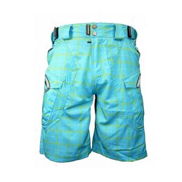 HAVEN Rövid kerékpáros nadrág kantár nélkül - CUBES II - kék