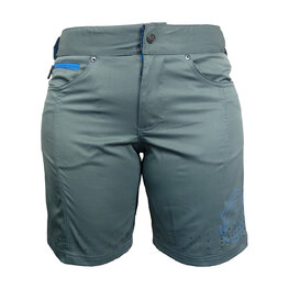 HAVEN Rövid kerékpáros nadrág kantár nélkül - AMAZON LADY - szürke/kék