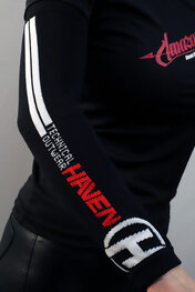 HAVEN Kerékpáros karmelegítő - SOFTIES - fehér/fekete