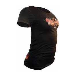 HAVEN Rövid ujjú kerékpáros mez - AMAZON II SHORT - fekete/piros