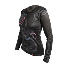 HAVEN Hosszú ujjú kerékpáros mez nyári - ENERGY CRAZY LONG - fekete