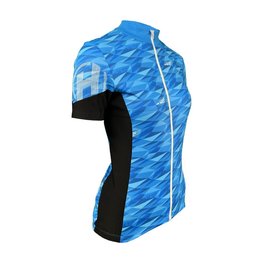 HAVEN Rövid ujjú kerékpáros mez - SKINFIT NEO WOMEN - kék/fehér