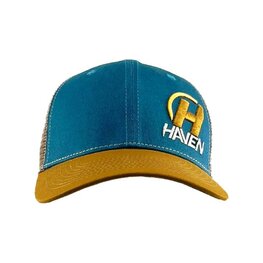 HAVEN Kerékpáros sapka - TRUCKER - kék/barna