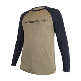 HAVEN Hosszú ujjú kerékpáros mez nyári - FACTORY TRAIL - fekete/barna