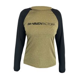 HAVEN Hosszú ujjú kerékpáros mez nyári - FACTORY TRAIL W - barna/fekete