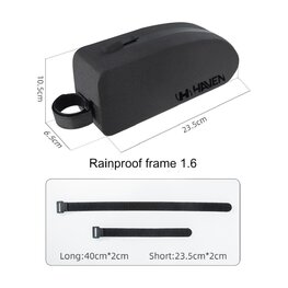 HAVEN Kerékpáros táska - RAINPROOF FRAME 1.6 - fekete