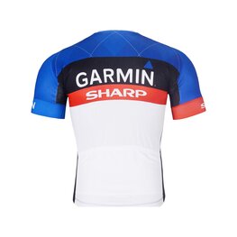 BONAVELO Rövid ujjú kerékpáros mez - GARMIN SHARP - kék/fekete