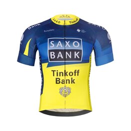 BONAVELO Rövid ujjú kerékpáros mez - SAXO BANK TINKOFF - kék/sárga