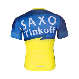 BONAVELO Rövid ujjú kerékpáros mez - SAXO BANK TINKOFF - kék/sárga