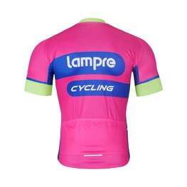 BONAVELO Rövid ujjú kerékpáros mez - LAMPRE - rózsaszín/kék