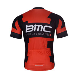 BONAVELO Rövid ujjú kerékpáros mez - BMC - piros/fekete