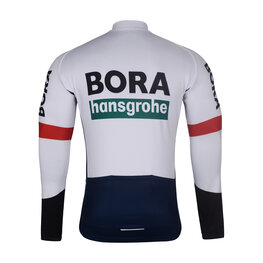 BONAVELO Hosszú ujjú kerékpáros mez - BORA 2025 WINTER - kék/fehér