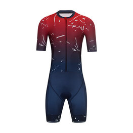 HOLOKOLO Kerékpáros overall - TEMPO - piros/kék