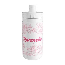 RIVANELLE Kerékpáros palack vízre - HYDRA 550 ml - fehér/rózsaszín