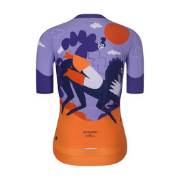 RIVANELLE Rövid ujjú kerékpáros mez - STALLION - kék/barna