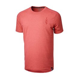 IXS Rövid ujjú kerékpáros póló - FLOW 1.0 TECH TEE - piros