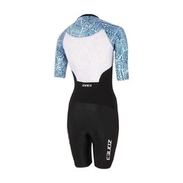 ZONE3 Kerékpáros overall - LAVA  - fekete/kék/fehér