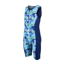 ZONE3 Kerékpáros overall - KID'S DIGITAL PRINT TRISUIT  - kék