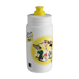 ELITE Kerékpáros palack vízre - FLY TOUR DE FRANCE FAMMES 550 - fehér/sárga