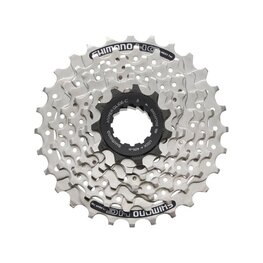 SHIMANO kazetta - CASSETTE HG41 7 11-28 - ezüst/fekete