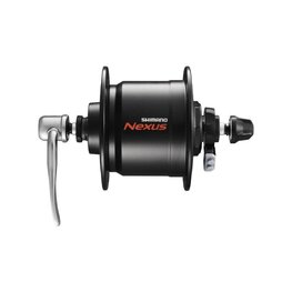 SHIMANO első agy dinamóval - DHC3000 36 - fekete