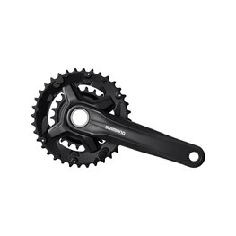 SHIMANO hajtókarok és átalakítók - ALTUS M210 175mm 36/22 - fekete