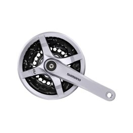 SHIMANO hajtókarok és átalakítók - TOURNEY TY501 170mm 42/34/24 - ezüst