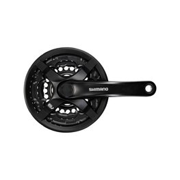 SHIMANO hajtókarok és átalakítók - TOURNEY TY501 170mm 48/38/28 - fekete