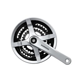 SHIMANO hajtókarok és átalakítók - TOURNEY TY501 170mm 48/38/28 - ezüst