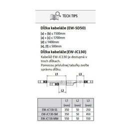 SHIMANO kábel - Y-EWJC130