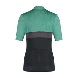 SHIMANO Rövid ujjú kerékpáros mez - SUMIRE - zöld/szürke