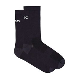 POC Klasszikus kerékpáros zokni - CADENCE ROAD LONG SOCKS - fekete
