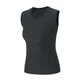 GORE Ujjatlan kerékpáros póló - BASE LAYER - fekete