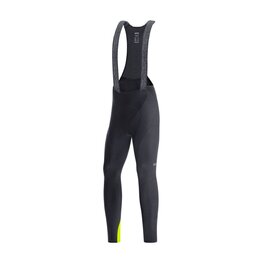 GORE Hosszú kerékpáros nadrág kantárral - C3 THERMO - fekete/sárga