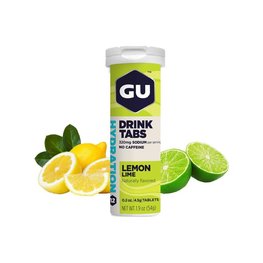 GU Kerékpáros táplálékkiegészítő - HYDRATION DRINK TABS 54 G LEMON/LIME