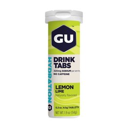 GU Kerékpáros táplálékkiegészítő - HYDRATION DRINK TABS 54 G LEMON/LIME