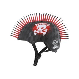 BELL Kerékpáros sisak - SKULL HAWK - fekete/piros