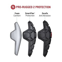 G-FORM térdvédő - PRO RUGGED 2 - fekete