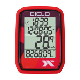 CICLOSPORT tachométer - PROTOS 105 - piros