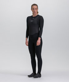 SANTINI Hosszú kerékpáros nadrág kantárral - PURE - fekete